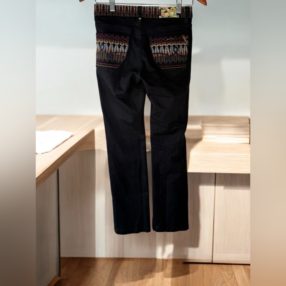 Vintage Luxirie Labor Of Love Jeans Denim Womens Size 26 Embroidered Pockets - Picture 2 of 16